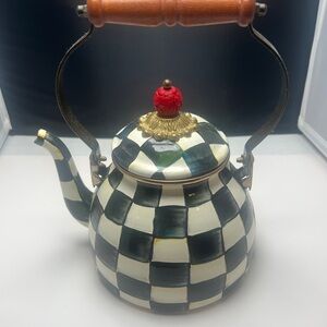 MacKenzie-Childs Courtly Check Tea Kettle